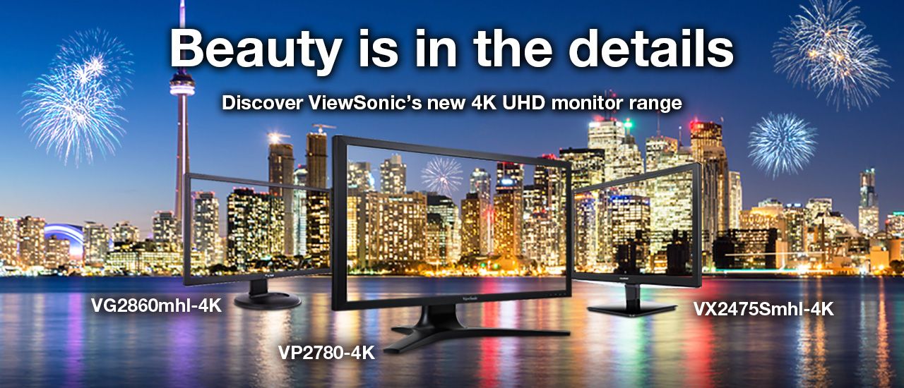 New 4K UHD monitor range